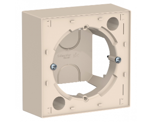 Коробка для наружного монтажа (подъемная коробка) Schneider Electric AtlasDesign, ATN000200, БЕЖЕВЫЙ