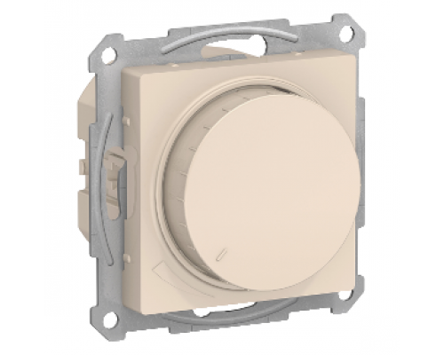 Светорегулятор (диммер) поворотно-нажимной Schneider Electric AtlasDesign ATN000236, Бежевый