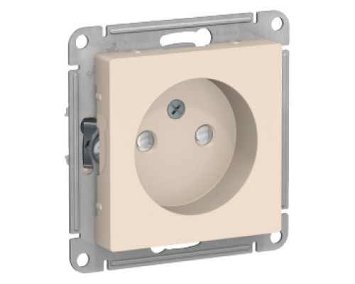 Розетка без заземления со шторками Schneider Electric AtlasDesign ATN000249, Бежевый