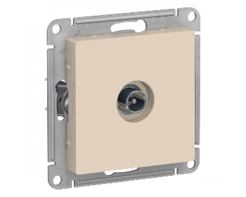 TV розетка оконечная 1DB Schneider Electric AtlasDesign ATN000291, Бежевый
