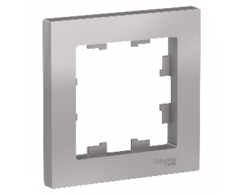 Рамка одноместная Schneider Electric AtlasDesign ATN000301, АЛЮМИНИЙ