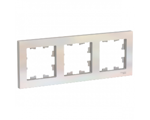 Рамка трехместная Schneider Electric AtlasDesign, универсальная ATN000403, ЖЕМЧУГ