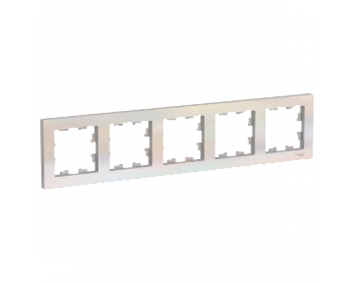 Рамка пятиместная Schneider Electric AtlasDesign, универсальная ATN000405, ЖЕМЧУГ
