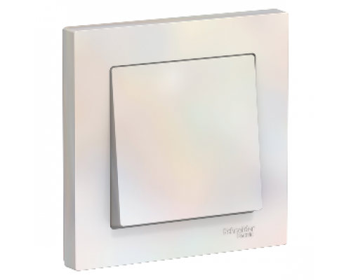 Выключатель 1-клавишный в сборе Schneider Electric AtlasDesign ATN000412, Жемчуг