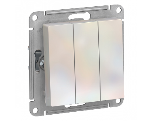 Выключатель 3-клавишный Schneider Electric AtlasDesign ATN000431, Жемчуг