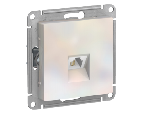 Телефонная розетка RJ11 Schneider Electric AtlasDesign ATN000481, Жемчуг