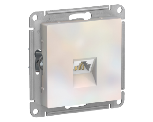 Компьютерная розетка RJ45 Schneider Electric AtlasDesign ATN000483, Жемчуг