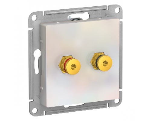 Аудиорозетка двухместная Schneider Electric AtlasDesign ATN000487, Жемчуг