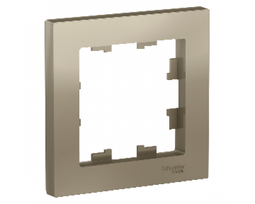 Рамка одноместная Schneider Electric AtlasDesign ATN000501, ШАМПАНЬ