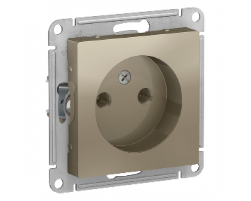 Розетка без заземления Schneider Electric AtlasDesign ATN000541, Шампань