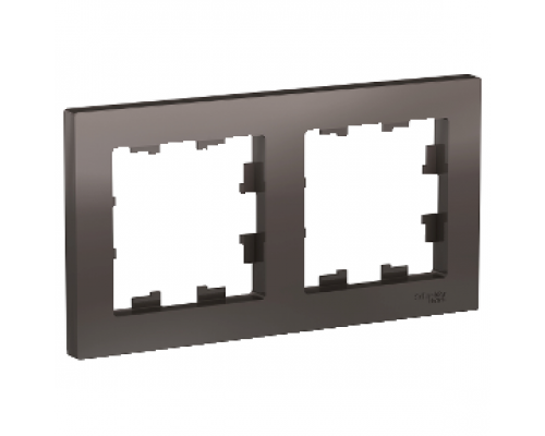 Рамка двухместная Schneider Electric AtlasDesign, универсальная ATN000602, МОККО