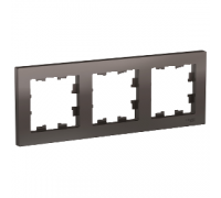 Рамка трехместная Schneider Electric AtlasDesign, универсальная ATN000603, МОККО
