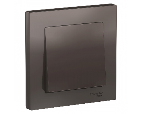 Выключатель 1-клавишный в сборе Schneider Electric AtlasDesign ATN000612, Мокко