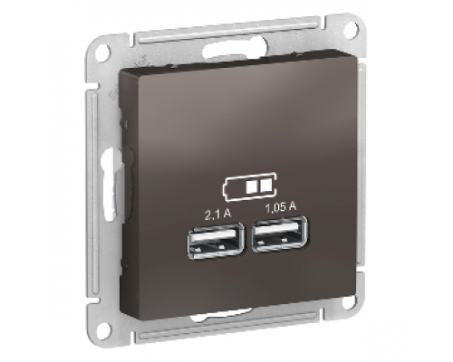 USB розетка Schneider Electric AtlasDesign ATN000633, Мокко