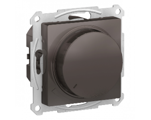 Светорегулятор (диммер) поворотно-нажимной Schneider Electric AtlasDesign ATN000634, Мокко