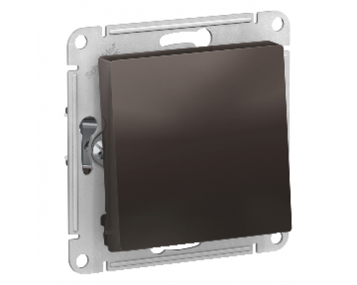 1-клавишный проходной выключатель (переключатель) Schneider Electric AtlasDesign ATN000661, Мокко