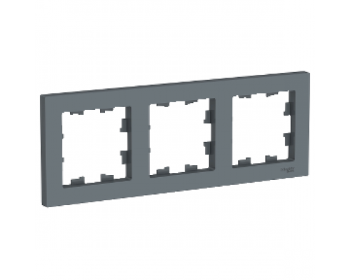 Рамка трехместная Schneider Electric AtlasDesign, универсальная ATN000703, ГРИФЕЛЬ