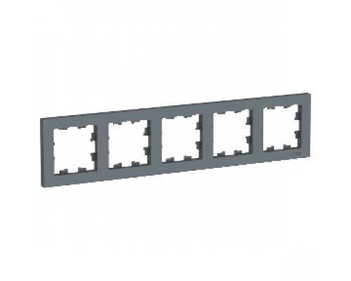 Рамка пятиместная Schneider Electric AtlasDesign, универсальная ATN000705, ГРИФЕЛЬ