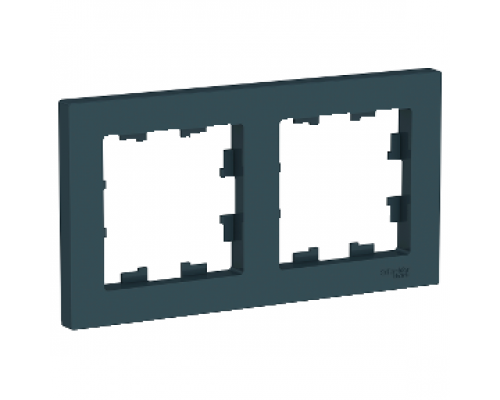 Рамка двухместная Schneider Electric AtlasDesign, универсальная ATN000802, ИЗУМРУД