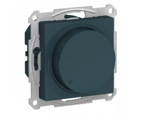 Светорегулятор (диммер) поворотно-нажимной Schneider Electric AtlasDesign ATN000834, Изумруд