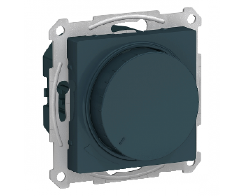 Светорегулятор (диммер) поворотно-нажимной Schneider Electric AtlasDesign ATN000836, Изумруд