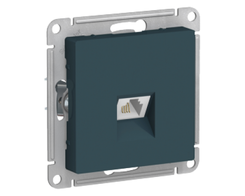 Телефонная розетка RJ11 Schneider Electric AtlasDesign ATN000881, Изумруд