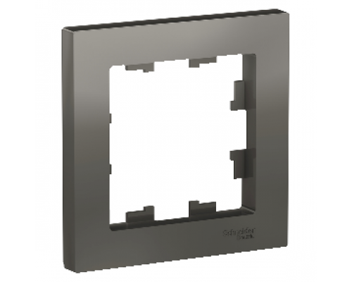 Рамка одноместная Schneider Electric AtlasDesign ATN000901, СТАЛЬ