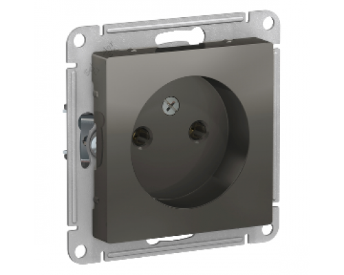 Розетка без заземления Schneider Electric AtlasDesign ATN000941, Сталь 