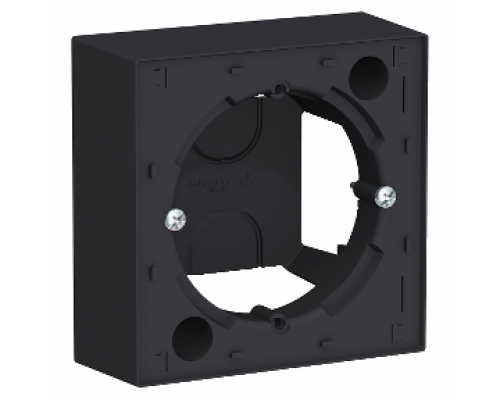 Коробка для наружного монтажа (подъемная коробка) Schneider Electric AtlasDesign, ATN001000, КАРБОН