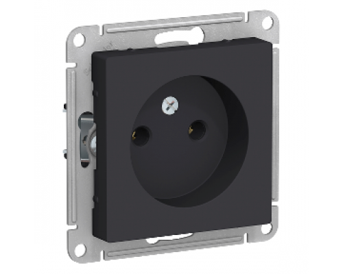 Розетка без заземления Schneider Electric AtlasDesign ATN001041, Карбон