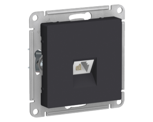 Телефонная розетка RJ11 Schneider Electric AtlasDesign ATN001081, Карбон