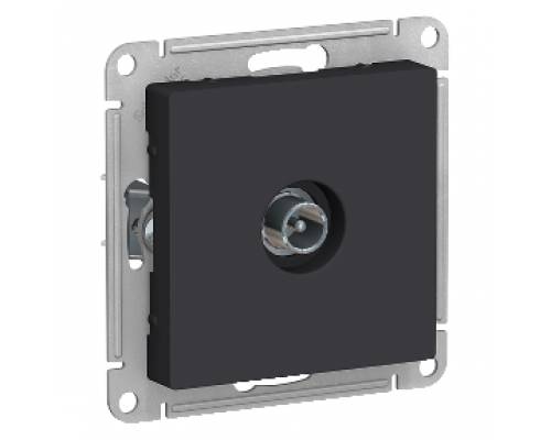 TV розетка проходная 4DB Schneider Electric AtlasDesign ATN001092, Карбон