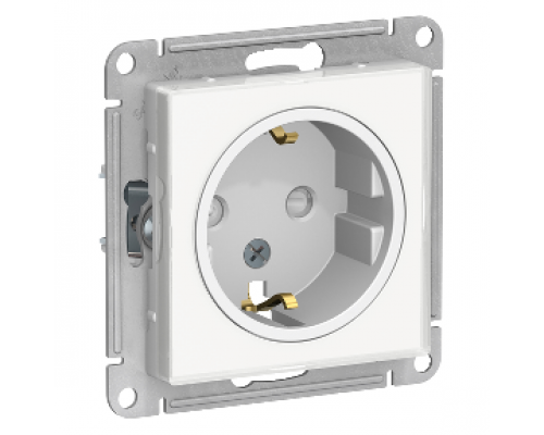 Розетка с заземлением со шторками Schneider Electric AtlasDesign Art  ATN200145