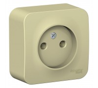 Розетка одноместная без заземления без шторок Schneider Electric Blanca BLNRA000117, ИЗОЛ.ПЛ., Бежевый