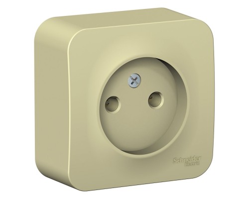 Розетка одноместная без заземления без шторок Schneider Electric Blanca BLNRA000117, ИЗОЛ.ПЛ., Бежевый