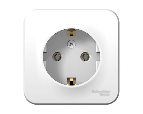 Розетка одноместная с заземлением без шторок Schneider Electric Blanca BLNRA010111, ИЗОЛ.ПЛ., Белый 