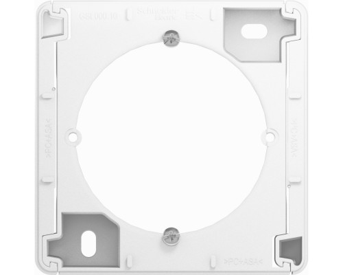 Коробка для наружного монтажа (подъемная коробка) Schneider Electric Glossa, GSL000100, Белый