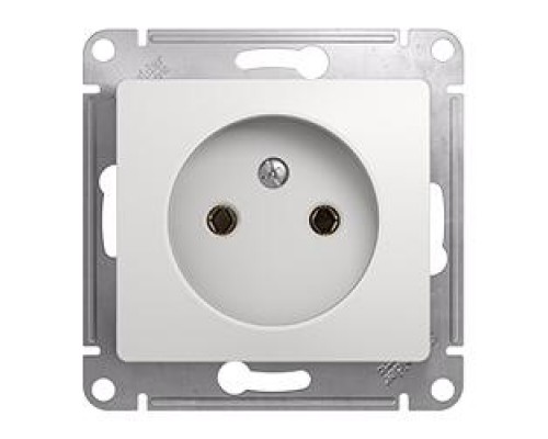 Розетка без заземления, Schneider Electric Glossa, GSL000141, Белый