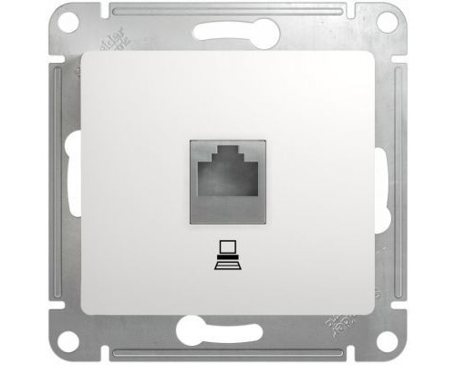 Компьютерная розетка RJ45 кат.5E Schneider Electric Glossa, GSL000181K, Белый