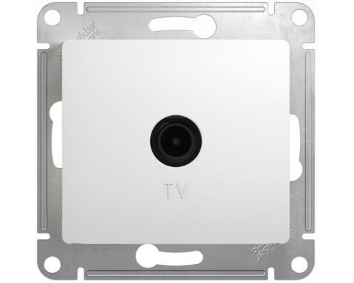 TV розетка оконечная 1DB Schneider Electric Glossa, GSL000191, Белый