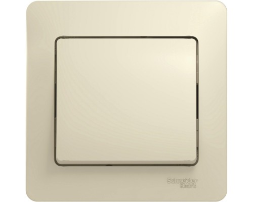 Выключатель 1-клавишный в сборе Schneider Electric Glossa, GSL000212, Бежевый