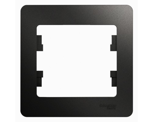 Рамка одноместная Schneider Electric Glossa, GSL000701,  Антрацит