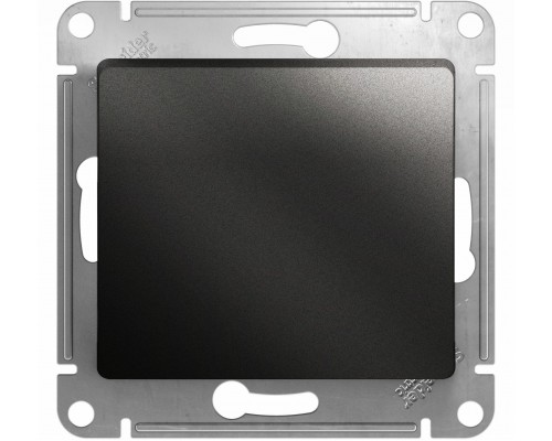 Выключатель 1-клавишный Schneider Electric Glossa, GSL000711,  Антрацит