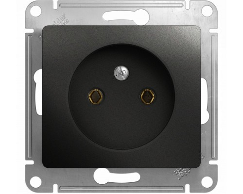 Розетка без заземления, Schneider Electric Glossa, GSL000741,  Антрацит