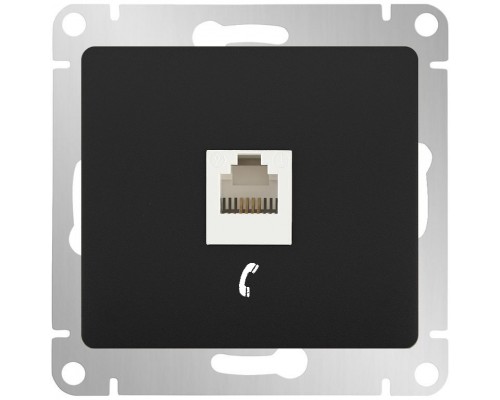 Телефонная розетка  RJ11 Schneider Electric Glossa, GSL000781Т,  Антрацит