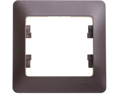 Рамка одноместная Schneider Electric Glossa, GSL000801,  Шоколад