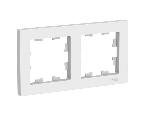 Рамка двухместная Schneider Electric AtlasDesign, универсальная ATN000102, БЕЛЫЙ