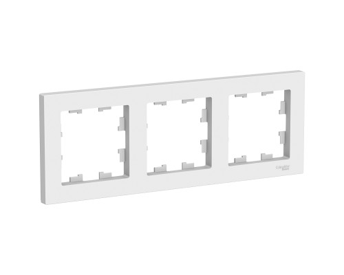 Рамка трехместная Schneider Electric AtlasDesign, универсальная ATN000103, БЕЛЫЙ