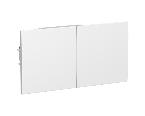 Розетка двойная с заземлением со шторками с крышками Schneider Electric AtlasDesign ATN000128, Белый