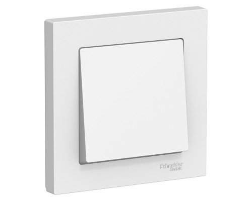 Выключатель 1-клавишный в сборе Schneider Electric AtlasDesign ATN000112, Белый